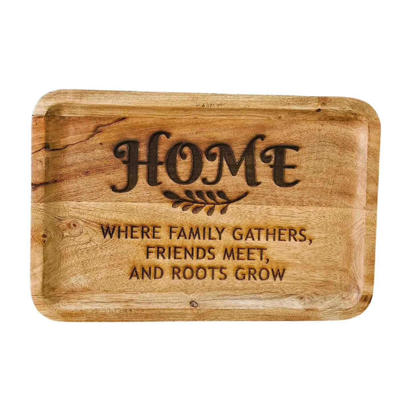 Wooden Engraved Home Décor Tray