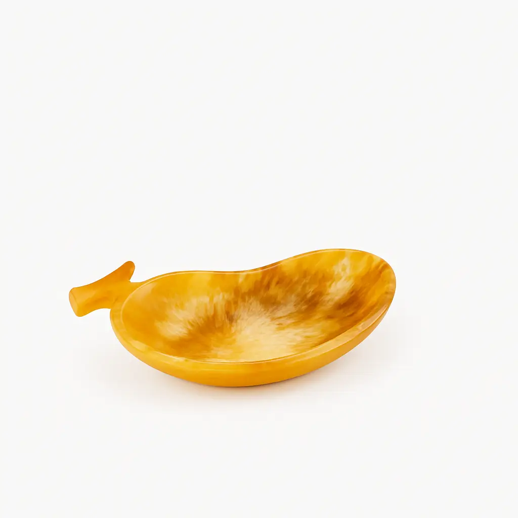 Banana-Shaped Resin Decorative Bowl