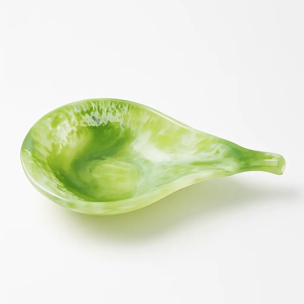Green Resin Serving Bowl