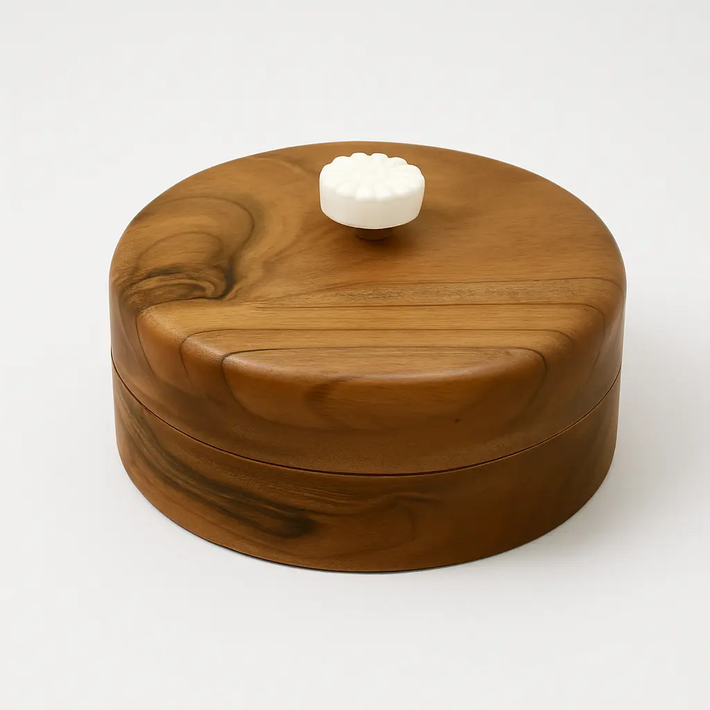 Wooden Round Box