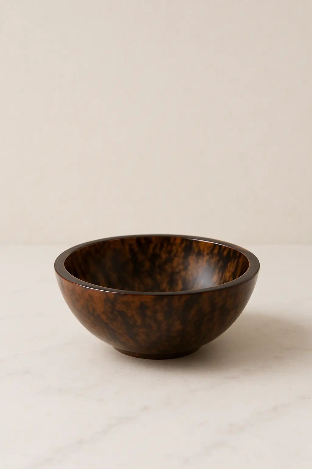 Tortoiseshell Patterned Bowl Resin